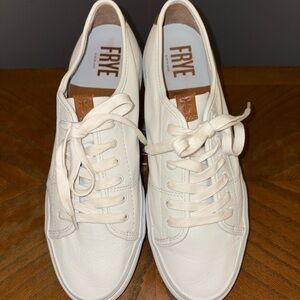 Frye Gia Leather Lace-Up Sneakers